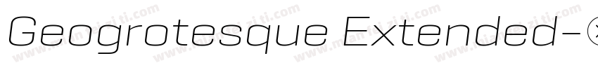 Geogrotesque Extended字体转换